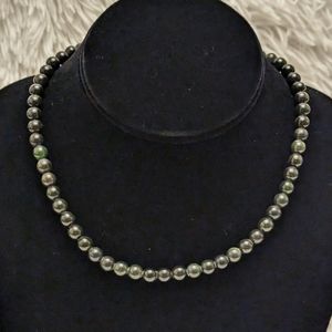 Green Jade Bead Necklace